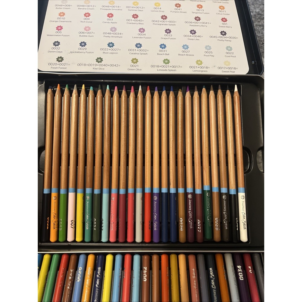 Journey Color Burst Pencils, 48 color Burst Pencils Preowned W/ Case - Picture 7 of 15